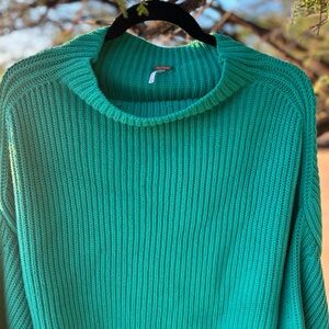 Free People Teal Sweater